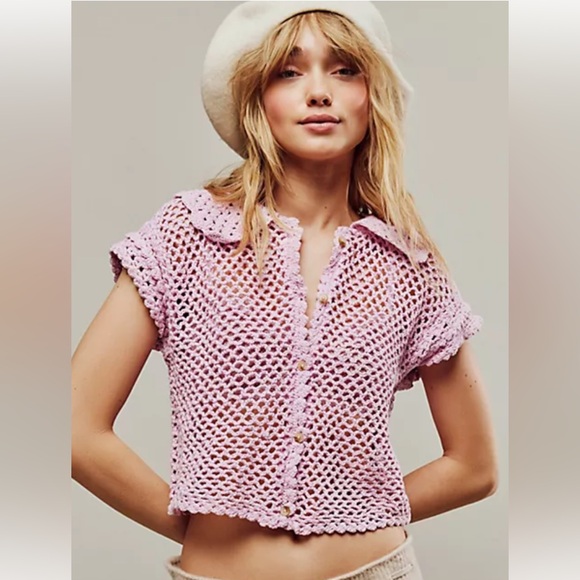 Tops - Free People Crochet Top